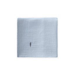 بطانية موسلين مطرزة عضوية 90×100 سم A Mavi - A.mavi Embroidered Organic Muslin Blanket 90x100 cm A Mavi - A.mavi