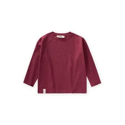 تي شيرت بيزك موسمي للأولاد 8-12 سنة - خمري Seasonal Basic T-Shirt for Boys 8-12 Years - Burgundy