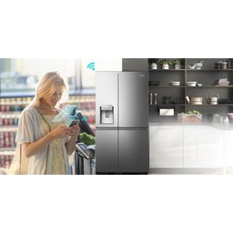 ثلاجة هايسنس بابين متقابلين 869 لتر RS869N4ASU Side-by-Side Refrigerator 869L – Inox