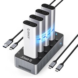 محطة ربط هاردات ORICO IT48N-C 4-Bay M.2 NVME Docking Station with Clone Function ORICO IT48N-C 4-Bay M.2 NVME Docking Station with Clone Function