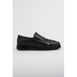 صندل Muggo ROVERY رجالي يومي مريح بفتحات - أسود Muggo ROVERY Men's Casual Comfortable Perforated Sandals - Black
