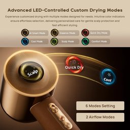 دريمي مجفف شعر Miracle Pro عالي السرعة- ذهبي Dreame Miracle Pro High-Speed ​​Hair Dryer - Gold