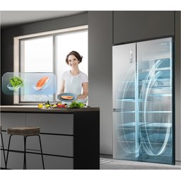 ثلاجة هايسنس بابين متقابلين 637 لتر RS3N668SMI3 Side-by-Side Refrigerator 637L – Inox