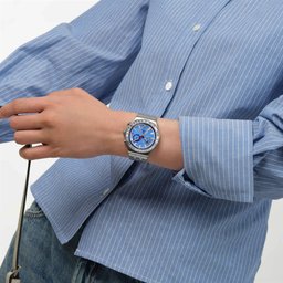 ساعة سواتش كرونوغراف MIDDAY IN THE MIRROR زرقاء Swatch MIDDAY IN THE MIRROR Chronograph Watch