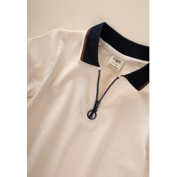 تي شيرت بولو للأطفال 2-10 سنوات - لون إيكرو Kids' Polo Collar T-Shirt 2-10 Years - Ecru