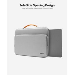 1757. تومتوك - حقيبة لابتوب Tomtoc Defender-A14 مقاس 16 انج باللون الرمادي 1757. Tomtoc Defender-A14 Laptop Briefcase Gray 1757. Tomtoc Defender-A14 Laptop Briefcase Gray 16 inch (حقيبة لابتوب)(حقيبة لابتوب)