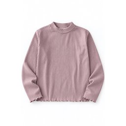 تي شيرت مضلع موسمي للأطفال 2-8 سنوات - نحاسي Seasonal Ribbed T-Shirt for Kids 2-8 Years - Copper