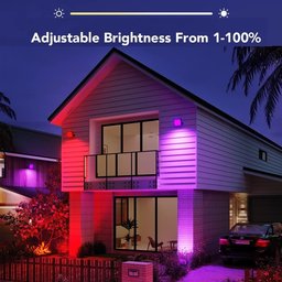 كشافات إضاءة خارجية ذكية جوفي RGBIC (طقم 4 قطع) Govee RGBIC Smart Outdoor Flood Lights (4 Pack)