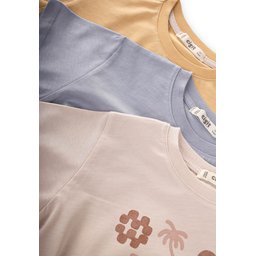 طقم تي شيرت رجالي 3 قطع للأولاد 2-10 سنوات - Kum Mavi Sundres Boys' T-Shirt Triple Set 2-10 Years - Kum Mavi Sundres