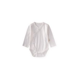 سالوبيت أطفال متقاطع 0-18 شهر - أبيض مائل للصفرة Crossover Baby Bodysuit 0-18 Months - Off-White