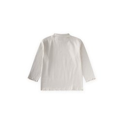 تي شيرت مضلع موسمي للأطفال 2-8 سنوات - بيج فاتح Seasonal Ribbed T-Shirt for Kids 2-8 Years - Light Beige
