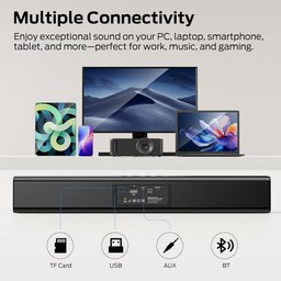 مكبر صوت مونستر S220 مكتبي لاسلكي – أسود Monster S220 All-in-One Desktop Bluetooth Soundbar - Black