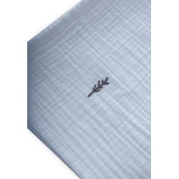بطانية موسلين مطرزة عضوية 90×100 سم A Mavi - A.mavi Embroidered Organic Muslin Blanket 90x100 cm A Mavi - A.mavi