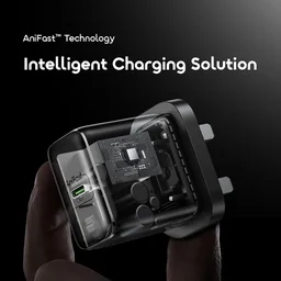 شاحن Oraimo PowerGaN 451 بقدرة 45 واط مع كابل USB-C – أسود Oraimo PowerGaN 45W USB-C Charger with Cable – Black