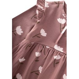فستان أطفال موسمي بنقشة زهرة التوليب النحاسية (1-7 سنوات) Kids' Seasonal Dress with Copper Tulip Pattern (1-7 Years)