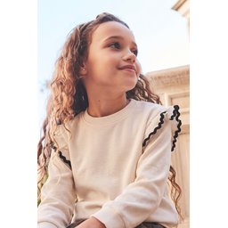 سويت شيرت أطفال إكرو 4-12 سنة Kids' Ecru Sweatshirt 4-12 Years