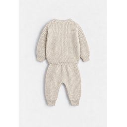 طقم تريكو سيلانيك للأطفال 1-5 سنوات - لون طبيعي Selanik Knitwear Set for Kids 1-5 Years - Natural Color
