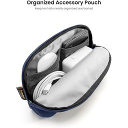 تومتوك - حافظة لابتوب Defender-A13 مع ملحقات قياس 15 انج - أزرق غامق Tomtoc Defender-A13 Laptop Sleeve Kit 15 Inch Navy Blue