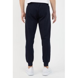 بنطلون رياضي رجالي بجيوب - أسود/رمادي فحمي، قصة مريحة Men's Black-Anthracite Sweatpants with Pockets - Standard Relaxed Fit