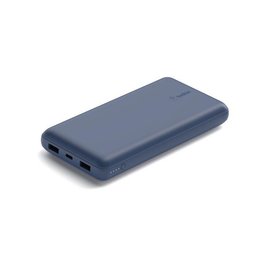 2215. شاحن طوارئ BELKIN 20K مع كابل USB-C 15 وات، 15 سم USB-A إلى C، أزرق 2215. BELKIN 20K Emergency Charger with USB-C 15W, 15cm USB-A to C Cable, Blue