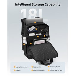 حقيبة ظهر InnoStyle Urban Adventure للكمبيوتر المحمول مقاس 16 بوصة، مزودة بنظام تهوية للظهر InnoStyle Urban Adventure 16" Laptop Backpack Breathable back system
