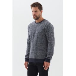 سويتشيرت رجالي أساسي بياقة دائرية وقصة عادية من القطن Men's Basic Crew Neck Cotton Regular Fit Sweatshirt