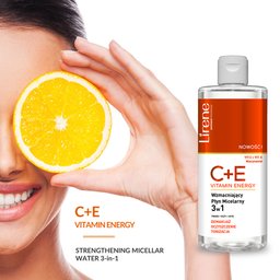 Lirene C+E Vitamin Energy – ماء ميسيلار مقوٍّ (3 في 1) مزيل مكياج Lirene C+E Vitamin Energy – Strengthening Micellar Water 3-in-1   400ml