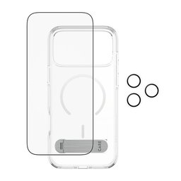 حزمة حماية 3-في-1 مزودة بقاعدة تثبيت للايفون 17 برو ماكس PanzerGlass® | CARE by PanzerGlass® 3-in-1 Feature Kick Bundle iPhone 17 Pro Max