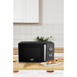 مايكروويف من بلاك+ديكر MZ2015P-B5 حجم 20لتر باللون الرصاصي Black&Decker MZ2015P-B5 20Ltr Solo Microwave Oven - 50Hz/Grey