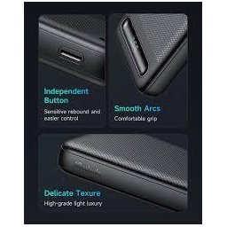 بنك طاقة MC 22.5 واط بشاشة رقمية 10000 مللي أمبير/ساعة 1C+2A - أسود MC Nano Series 20W PD Charger