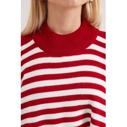 كنزة بونشو فضفاضة 15783 بأكمام مشقوقة - F.Bordo 15783 Slit-Sleeve Oversize Poncho Sweater - F.Bordo
