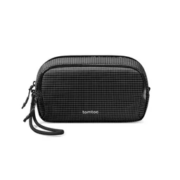 تومتوك - حقيبة ملحقات إلكترونية Light-T12 سعة 1.8 لتر - اسود Tomtoc Light-T12 Electronic Accessory Pouch 1.8L Black Plain