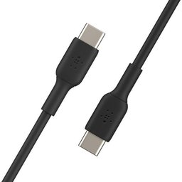 كيبل بوست جارج فليكس من يو إس بي‑سي إلى يو إس بي‑سي بطول ١ متر باللون الأسود BoostCharge Flex USB‑C to USB‑C Cable 60W (1m, Black)
