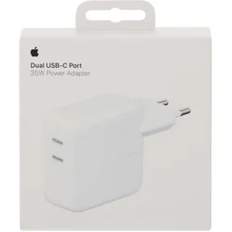 محول طاقة بمنفذ USB-C المزدوج بقدرة 35 واط من Apple Apple 35W Dual USB-C Port Power Adapter
