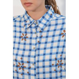 قميص 3900 طويل أساسي بقصة واسعة - كحلي غامق 3900 Oversize Long Basic Shirt - Dark Navy