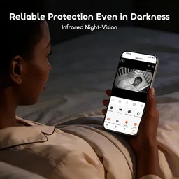 كاميرا مراقبة Oraimo Vigicam بدقة 3MP Ultra HD مع رؤية ليلية - ابيض oraimo Vigicam 3MP Ultra HD Night Vision IP Camera