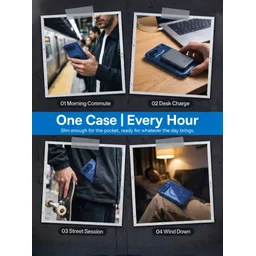 كفر بريف جارد شفاف ماج سيف وقابل للطي لهاتف أيفون ديو مع حماية من السقوط 15 قدم BRAVE GUARD Clear Magnetic Shockproof Case for iPhone Duo (15FT Drop Protection)