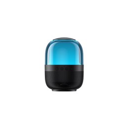 6385. هافت SK889BT متعدد الألوان ضوء محيط بلوتوث مكبر صوت أسود 6385. Havit SK889BT Multi-color Ambient Light Bluetooth Speaker Black