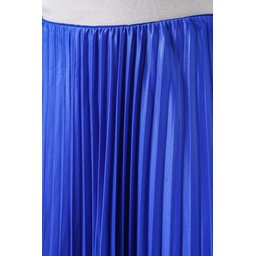 تنورة بليسيه 8009 بمظهر الجلد - لون أزرق ملكي 8009 Pleated Skirt with Leather Look - Royal Blue