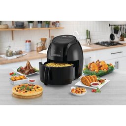 قلاية هوائية من بلاك+ديكر AF625-B5 حجم 5.6 لتر باللون الاسود Black&Decker AF625-B5 Air Fryer 5.6L black