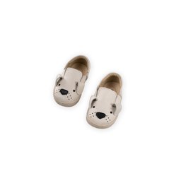حذاء أطفال جلد طبيعي للكلاب مقاس 19-25 - بيج فاتح Leather Dog Kids' Shoes Size 19-25 - Light Beige