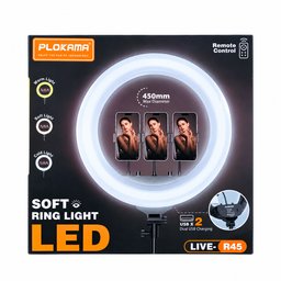 حلقة إضاءة بلوكاما R56 برو بتقنية LED بقطر 56 سم Plokama LIVE-R56 Soft Ring Light LED (560mm)