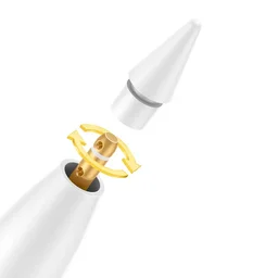 قلم Baseus Smooth Writing 3 النشط اللاسلكي (يدعم الشحن السلكي) Baseus Smooth Writing III 3-in-1 Passive Stylus Non-magnetic Version Moon White