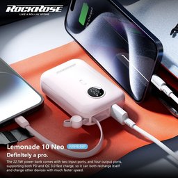 RR 10000mAh 20W PD&22.5W Quick Charge Power Bank ( شاحن طوارئ ) RR 10000mAh 20W PD&22.5W Quick Charge Power Bank
