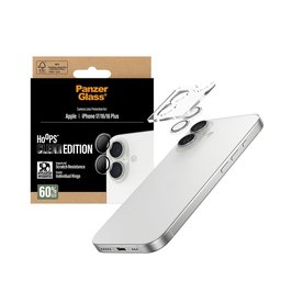 واقي عدسات الكاميرا بحلقات فضية لامعة للاي فون 17 Transparent Lens Protector - Rings