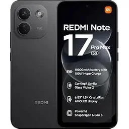 هاتف REDMI Note 17 Pro Max 5G – أسود – 12GB+256GB REDMI Note 17 Pro Max 5G – Black – 12GB+256GB