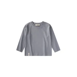 تي شيرت أطفال قطني أساسي موسمي - رمادي غامق (2-10 سنوات) Kids' Basic Seasonal Cotton T-Shirt - Dark Grey (2-10 Years)