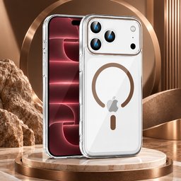 كفر آيفون 18 برو ماكس شفاف كريستالي مع ماك سيف iPhone 18 Pro Max Crystal Clear MagSafe CaseiPhone 18 Pro Max Crystal Clear MagSafe Case