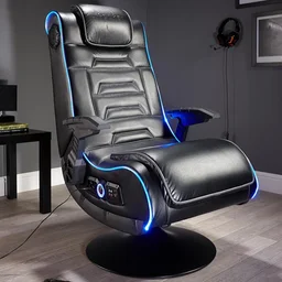 كرسي ألعاب إكس روكر إيفا برو الصوتي – أسود X Rocker Eva Pro Audio Gaming Chair (Black)