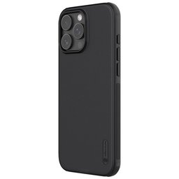 حافظة نيلكن Super Frosted Shield لـهاتف ايفون 16 برو ماكس - اسود Nillkin Super Frosted Shield Pro for Apple iPhone 16 Pro Max (Without Logo cutout) - Black